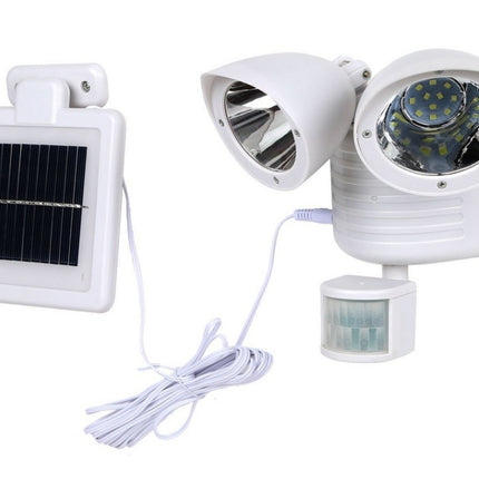 Solar Human Body Sensor Light Double Head Outdoor Waterproof Courtyard Landscape Door Light