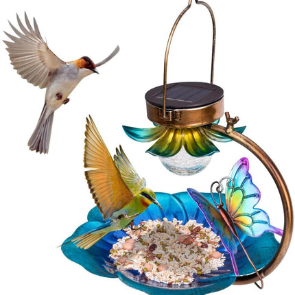 Solar Crack Ball Bird Feeder