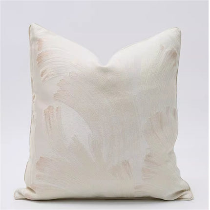 Living Room Sofa Bamboo Leaf Embroidery Cushion Cover Model Room
