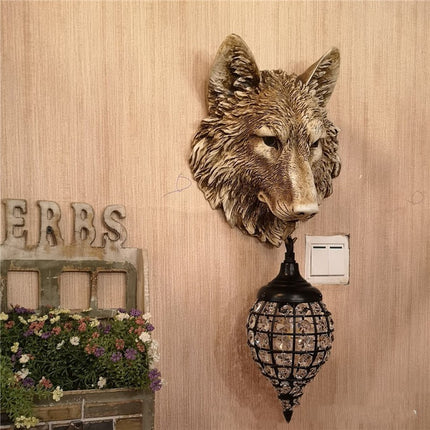 Country Retro Personalized Wall Lamp Bar Cafe Theme Restaurant B & B Inn Resin Decorative Wall Lamp
