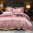 Pink Bean Paste B / 1.5M Fitted Sheet