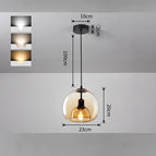 Single cognac color / Trichromatic light